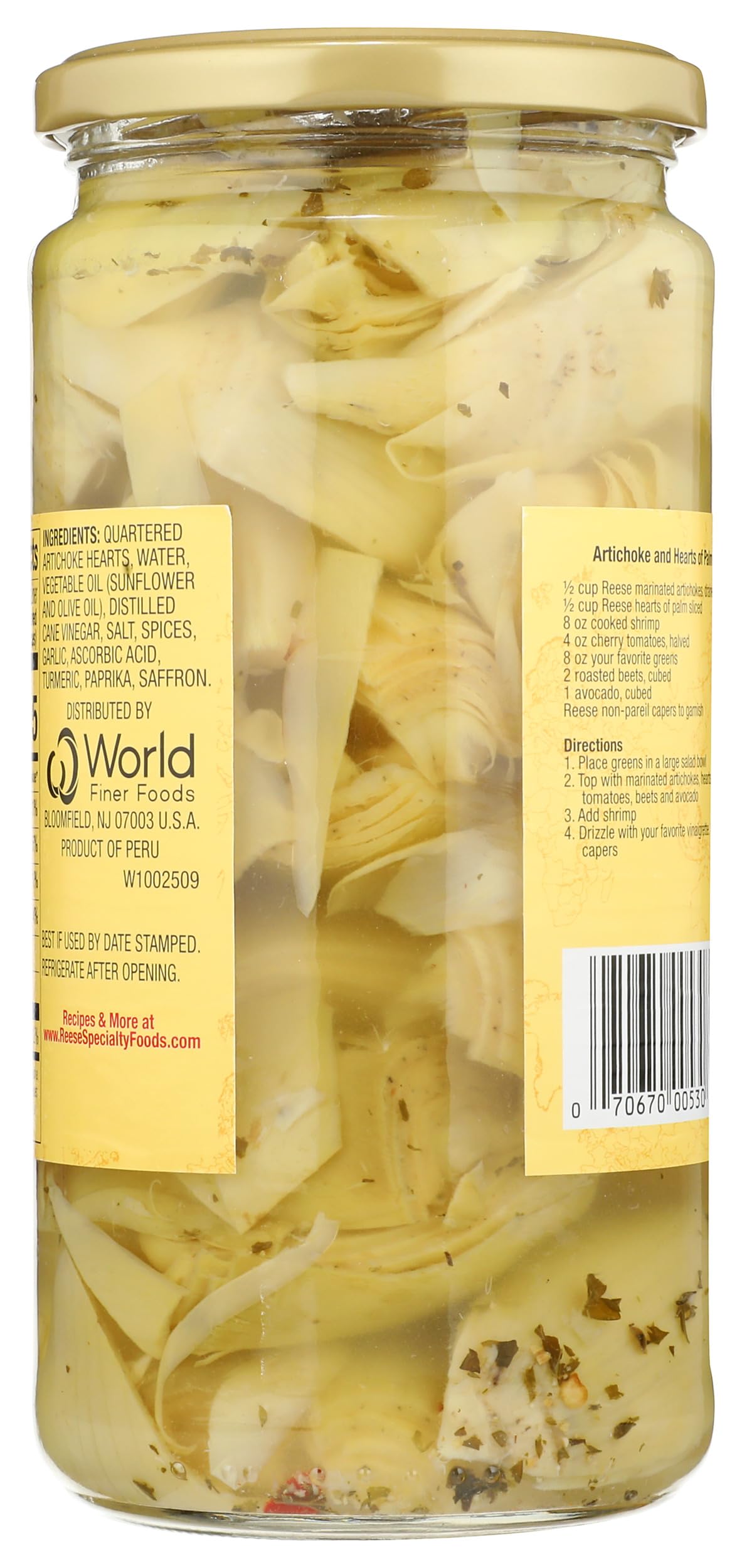 Reese Marinated Artichoke - 24 Ounces (Pack of 2)