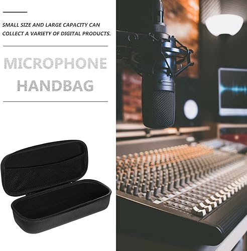 Miniatura 6 de Happyyami Funda de micrófono inalámbrico para micrófono portátil, carcasa dura, almacenamiento de bolso para proyector, funda de micrófono,