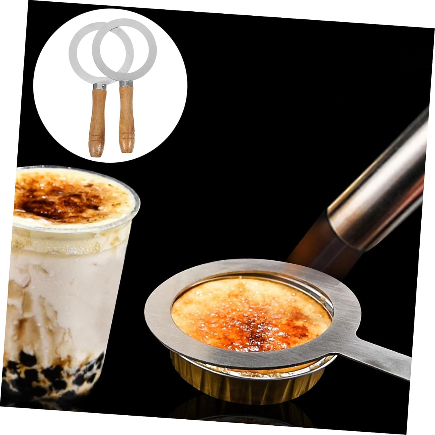 OUNONA 6pcs Stainless Steel Baking Cup for Tea and Coffee Food Safety Material Easy to Clean for Dessert Shops