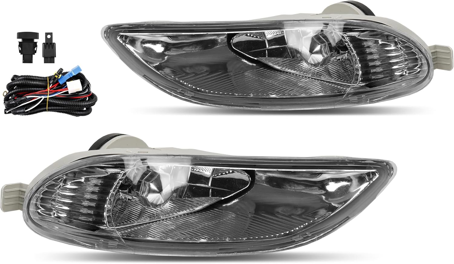 Fog Lights-Driving Fog Lamps Compatible with Toyota Camry 2002–2004, Corolla 2005–2008, and Solara 2002–2003 Front Bumper Driving Fog Light Assembly Kit Replacement for 81220-AA011,81210-AA011