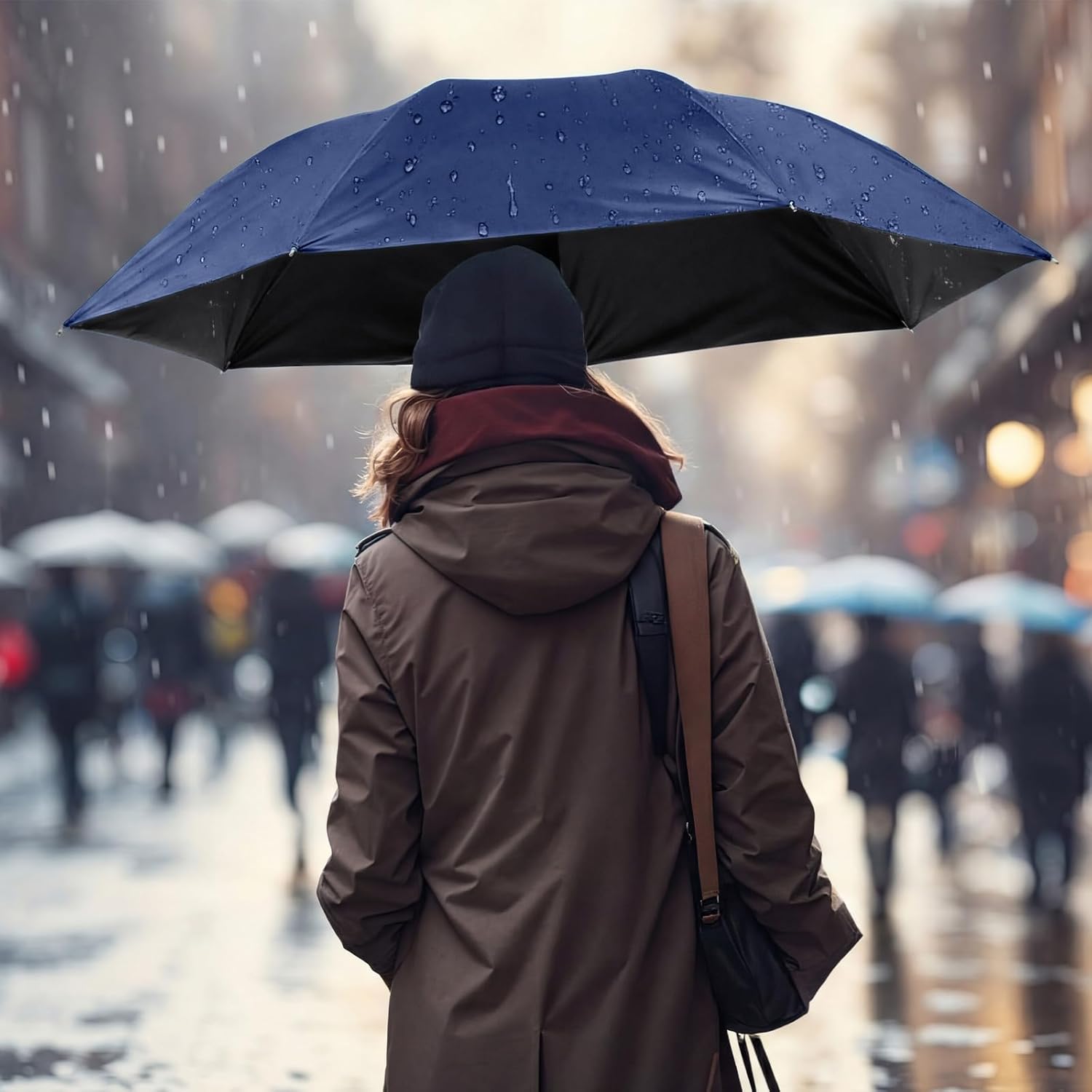 Silkfly Folding Umbrella Bulk Windproof Portable Lightweight Travel Mini Umbrella for Rain UV Sun 37.8 inches