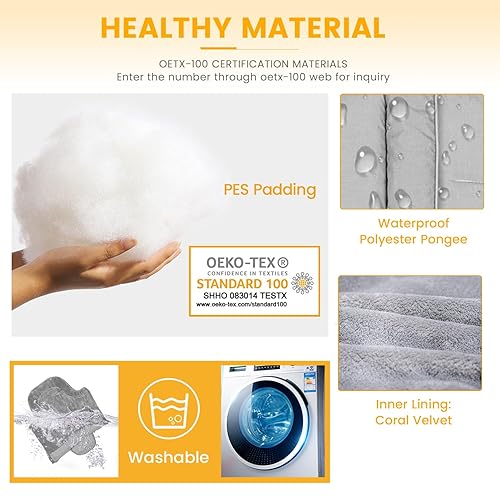 Miniatura 29 de Bolsa de dormir universal, impermeable, para bebé, para cochecito, clima frío Gris