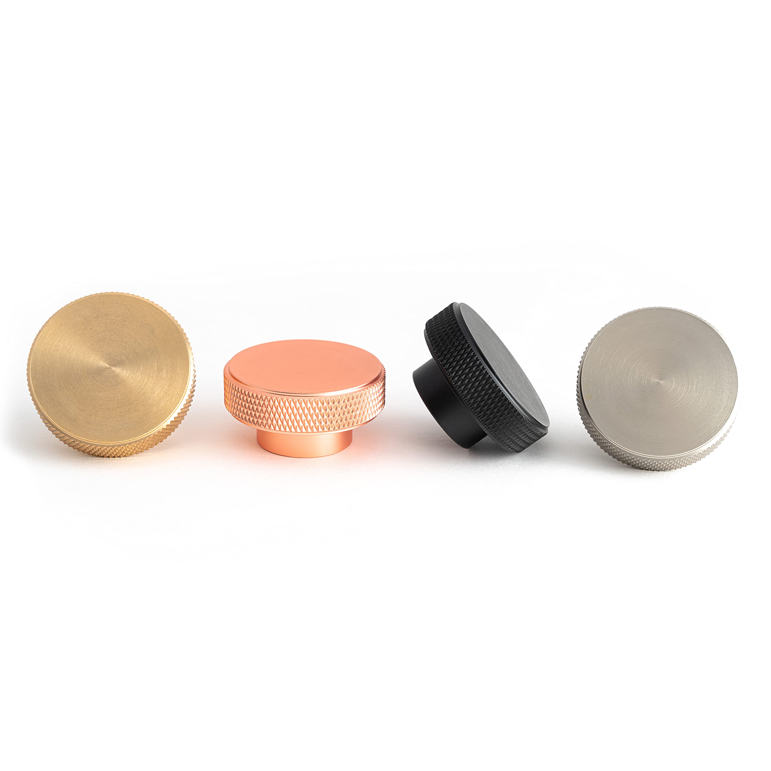 The Hairpin Leg Co. [HLC] Furniture Knobs - Modern Furniture Hardware - Cupboard Cabinet Handles Drawer Pulls [40mm/Industrial Nickel]