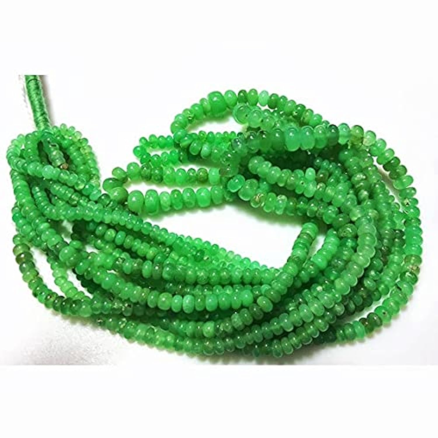 Chrysoprase rondelle beads pour fabriquer un cadeau fait main