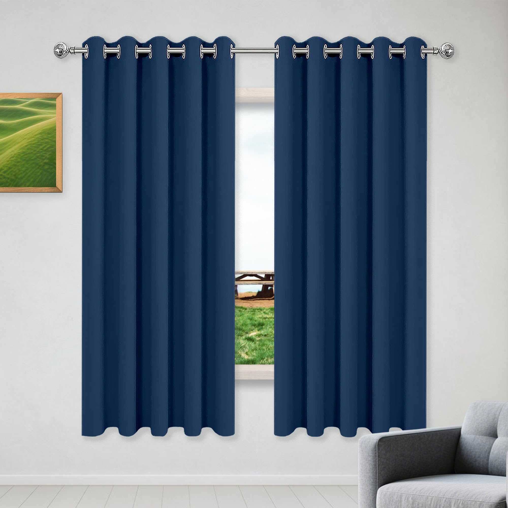 Rideau occultant thermique pour chambre et salon contre le froid