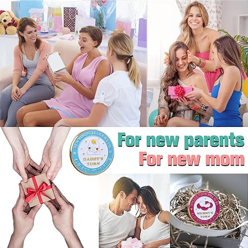 Vista 37 de Regalos de baby shower, monedas de decisión para padres para nueva mamá y papá, divertidos regalos para nuevos bebés, regalos para nuevas madres