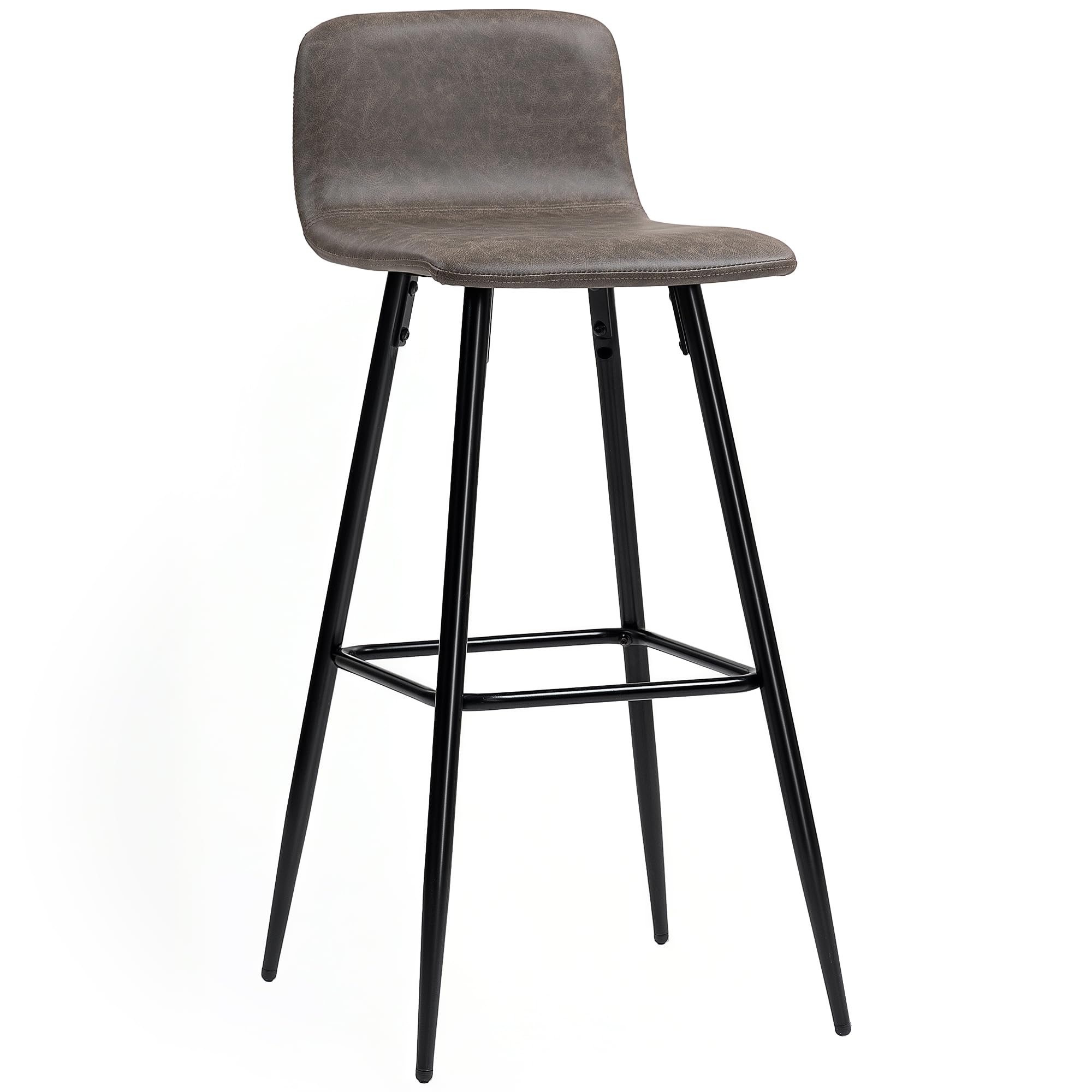 Set Di 2 Sgabelli Da Bar Dal Design Contemporaneo Con Gambe In Metallo Bianco Opaco E Seduta In Sintetico Giallo 100000349 49078099