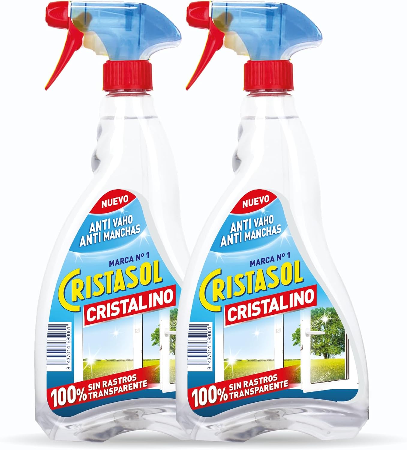Pack de 2 limpiacristales Cristasol Cristalino por 4,65€ en compra recurrente (compra 3 por el precio de 2)