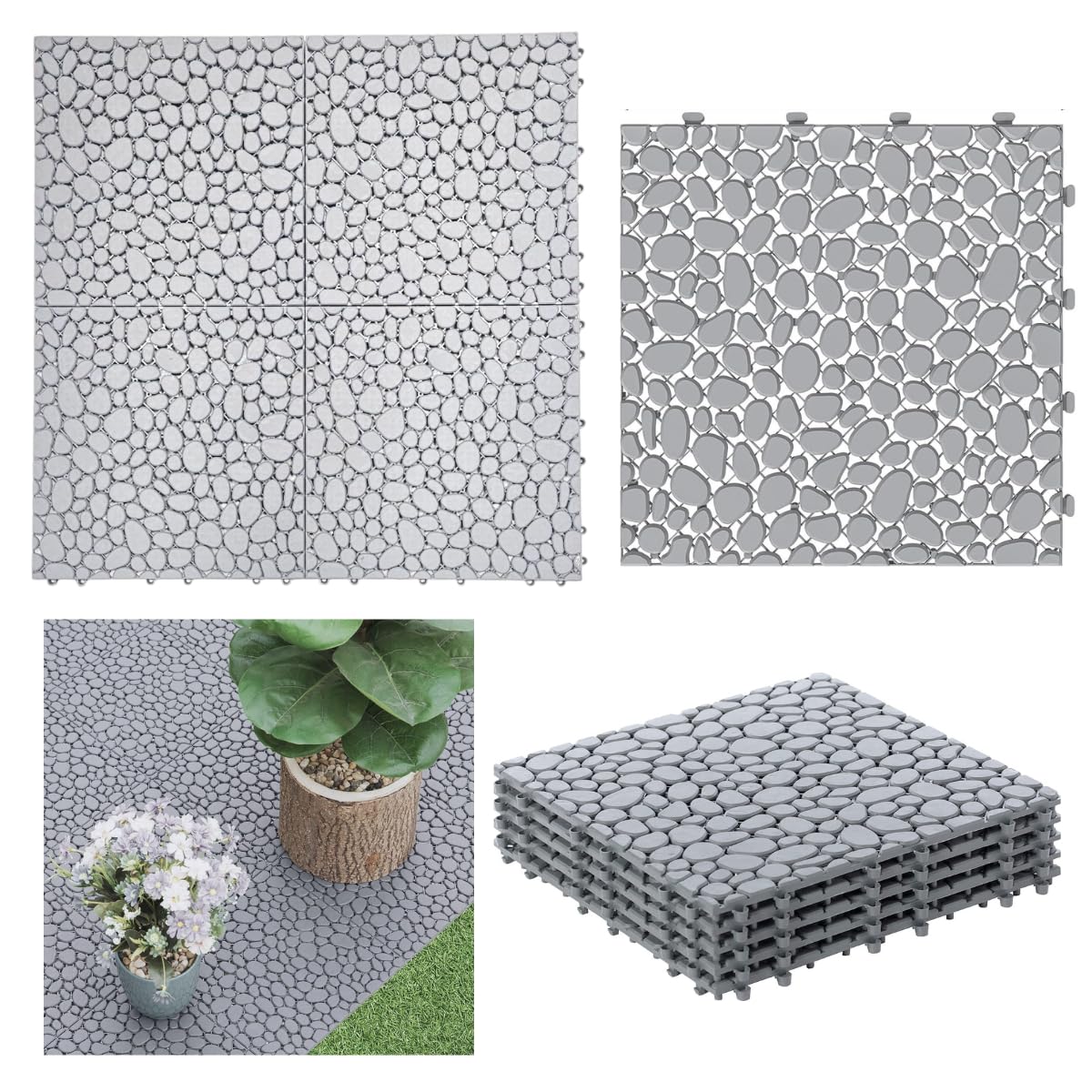 Use Tiles With Flower Bed