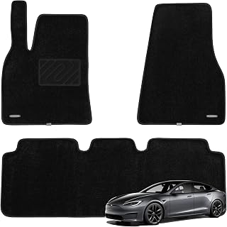 WENNEBIRD Carpet Floor Mats for Tesla Model S 2012-2020, 3Pc