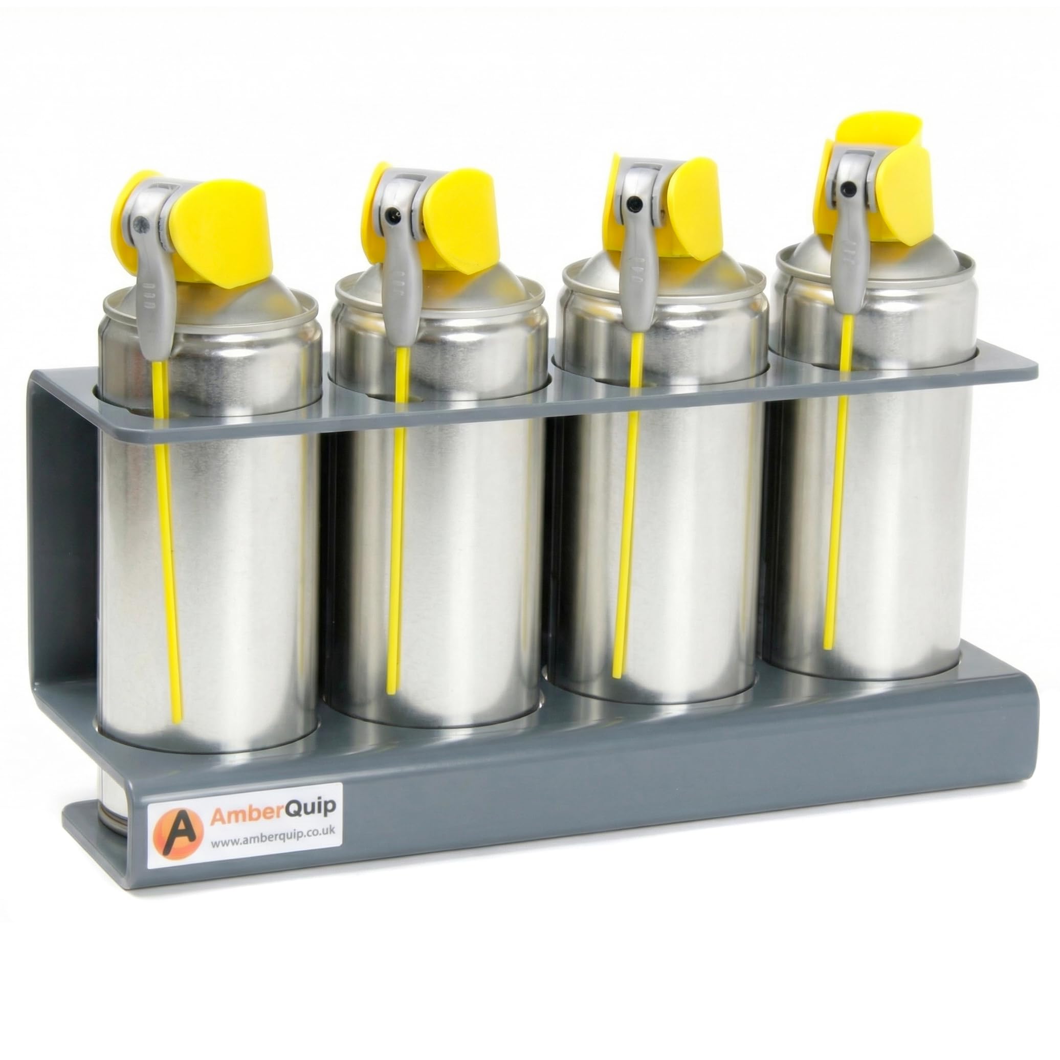 Aerosol Spray Can Holder. Storage Rack Organiser for Van, Workshop & Garage. 100% RUSTPROOF. Ideal Van Racking or Door Mount. Dark Grey PVC.