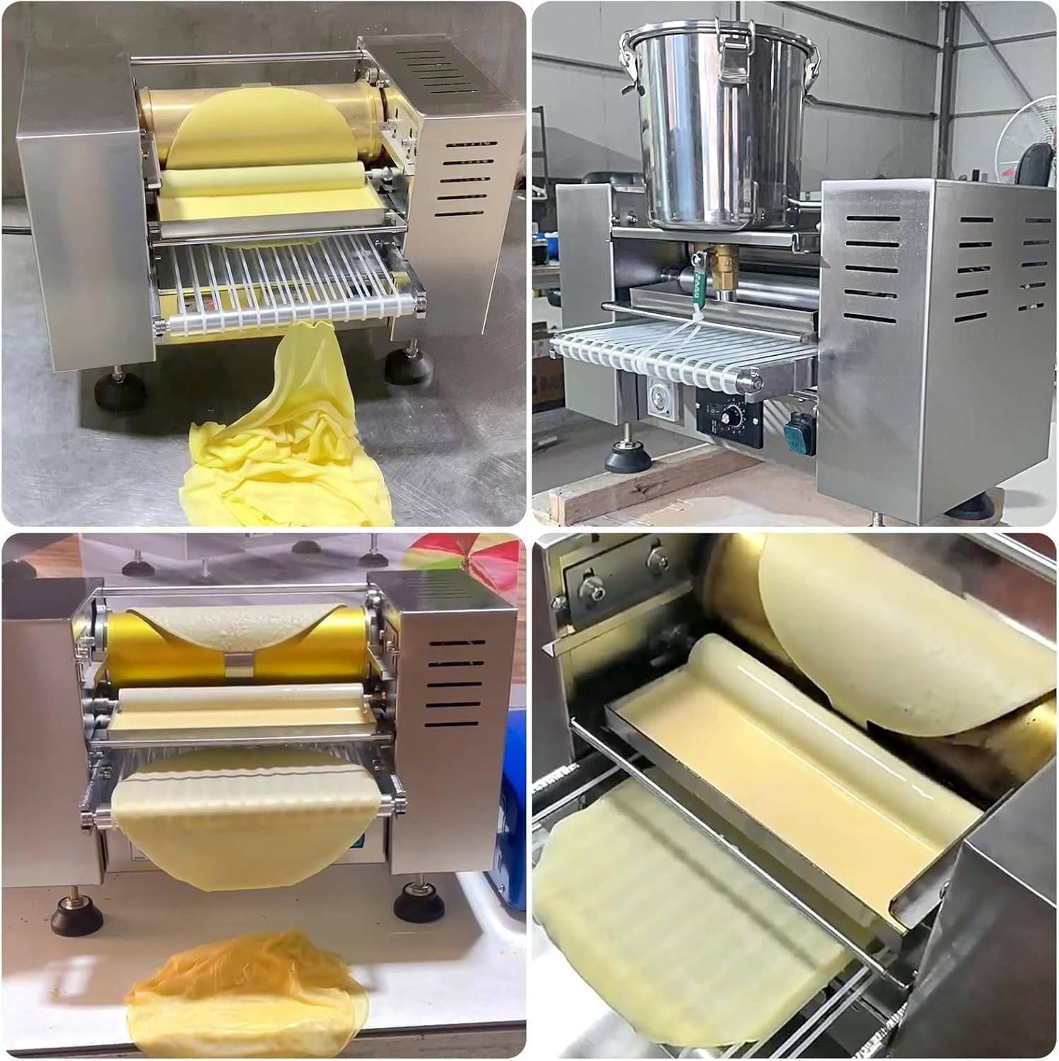 Macchina automatica commerciale per torte crêpe mille per tortillas, suote e pasticcerie – Macchina per la pelle delle uova, perfetta per panetteria e ristorazione