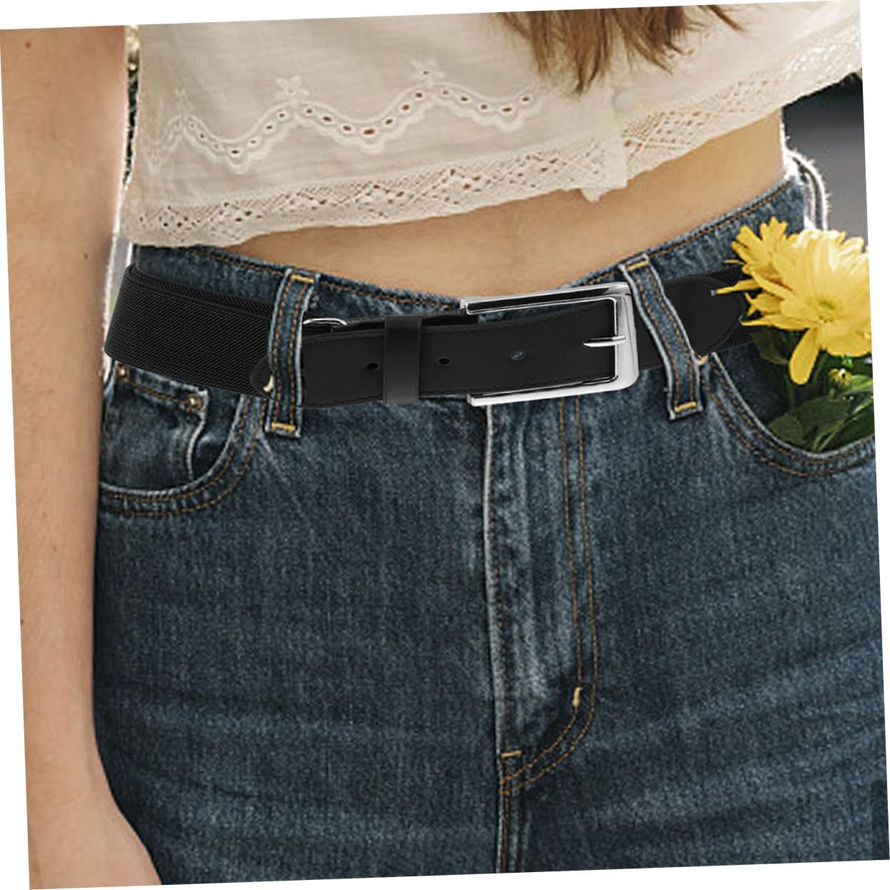 2pcs Youth Baseball Belt Elastic Softballs Belt Adjustable Fit for Men Women