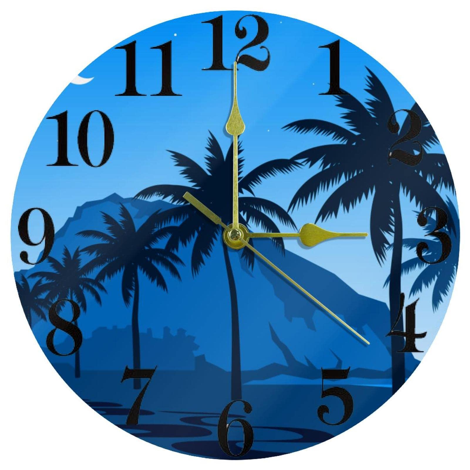 Horloge sans tic-tac silencieuse ronde pour retrouver le sommeil et le calme