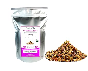 Organic Cranberry Apple Tea, Storehouse of benefits, can be either taken in tea or in a juicy form - 1lb Tea Bag