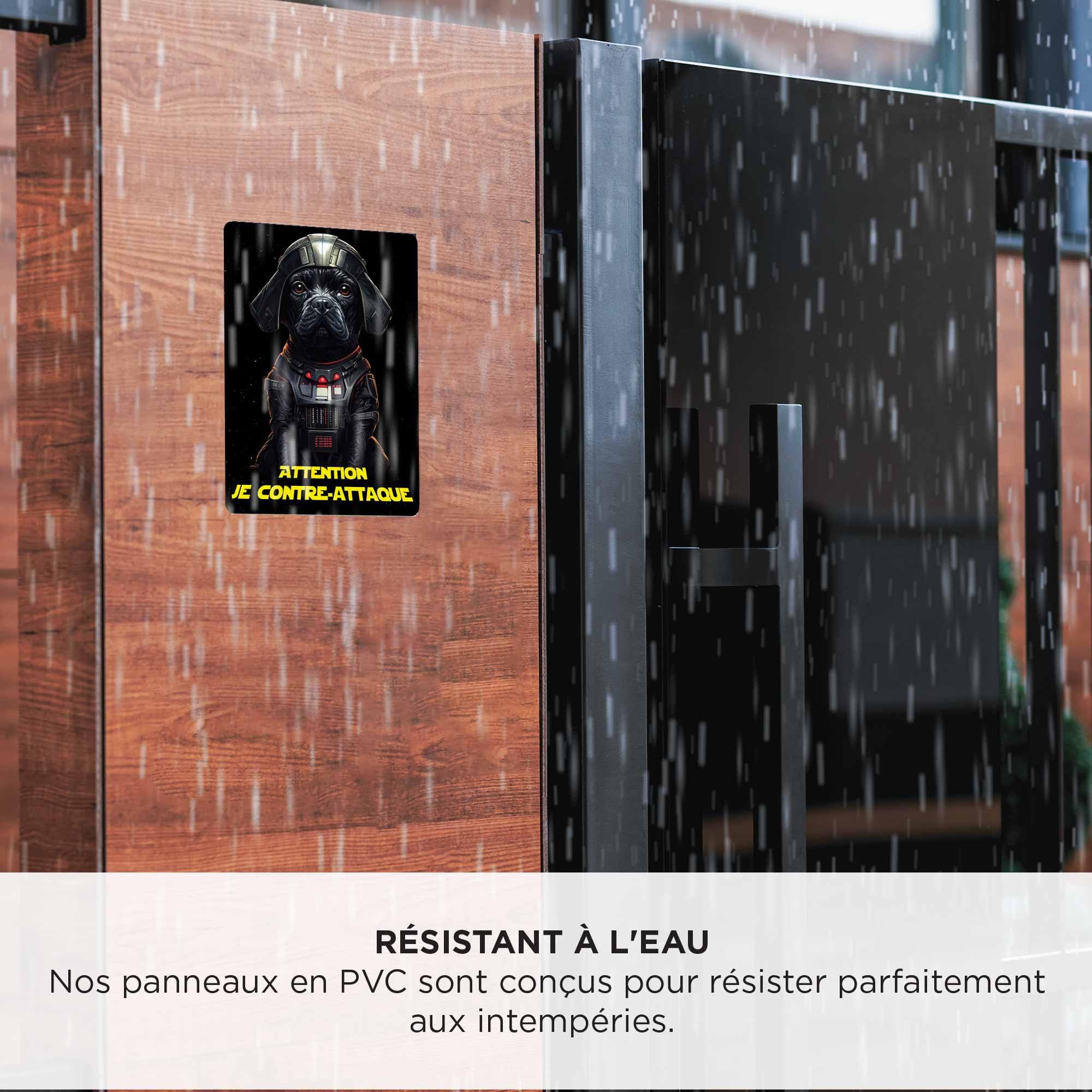 Panneau Attention Au Chien Guerre Des étoiles - Pvc Rigide