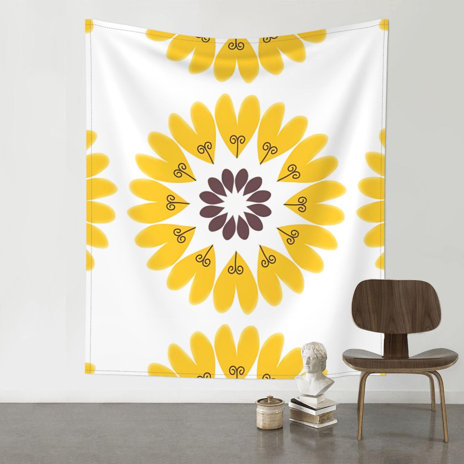 HJFCZH Sunflower beauty Prints 60x51in Wall Tapestry Bohemian Throw - Dorm Decor, Beach Blanket, Sofa Cover & Unique Gift