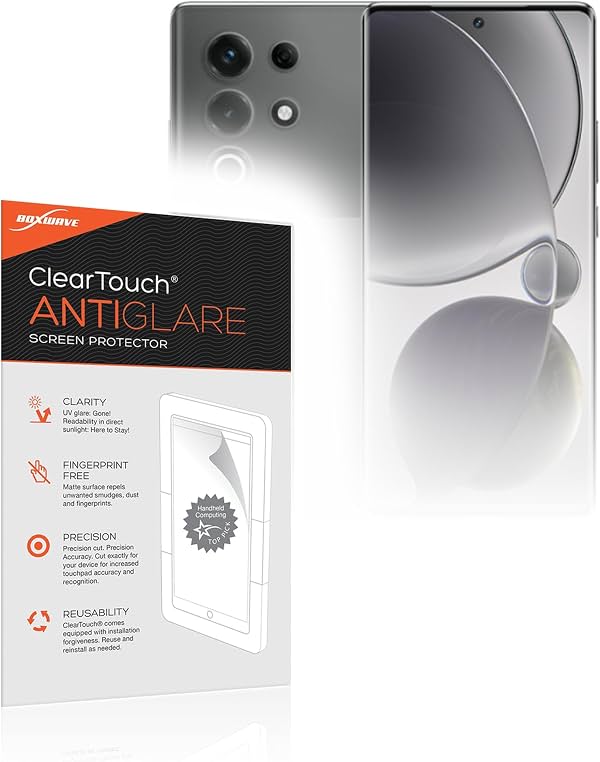 Protector de pantalla BoxWave compatible con itel S25 Ultra - ClearTouch antirreflejo (paquete de 2), mate anti huellas