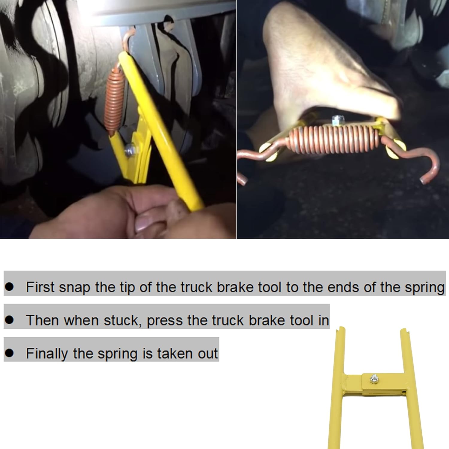 LT890 Truck Brake Shoe Spring Slack Adjustable Tool Anchor Pin Heavy Spings Installer Replace for LTI890