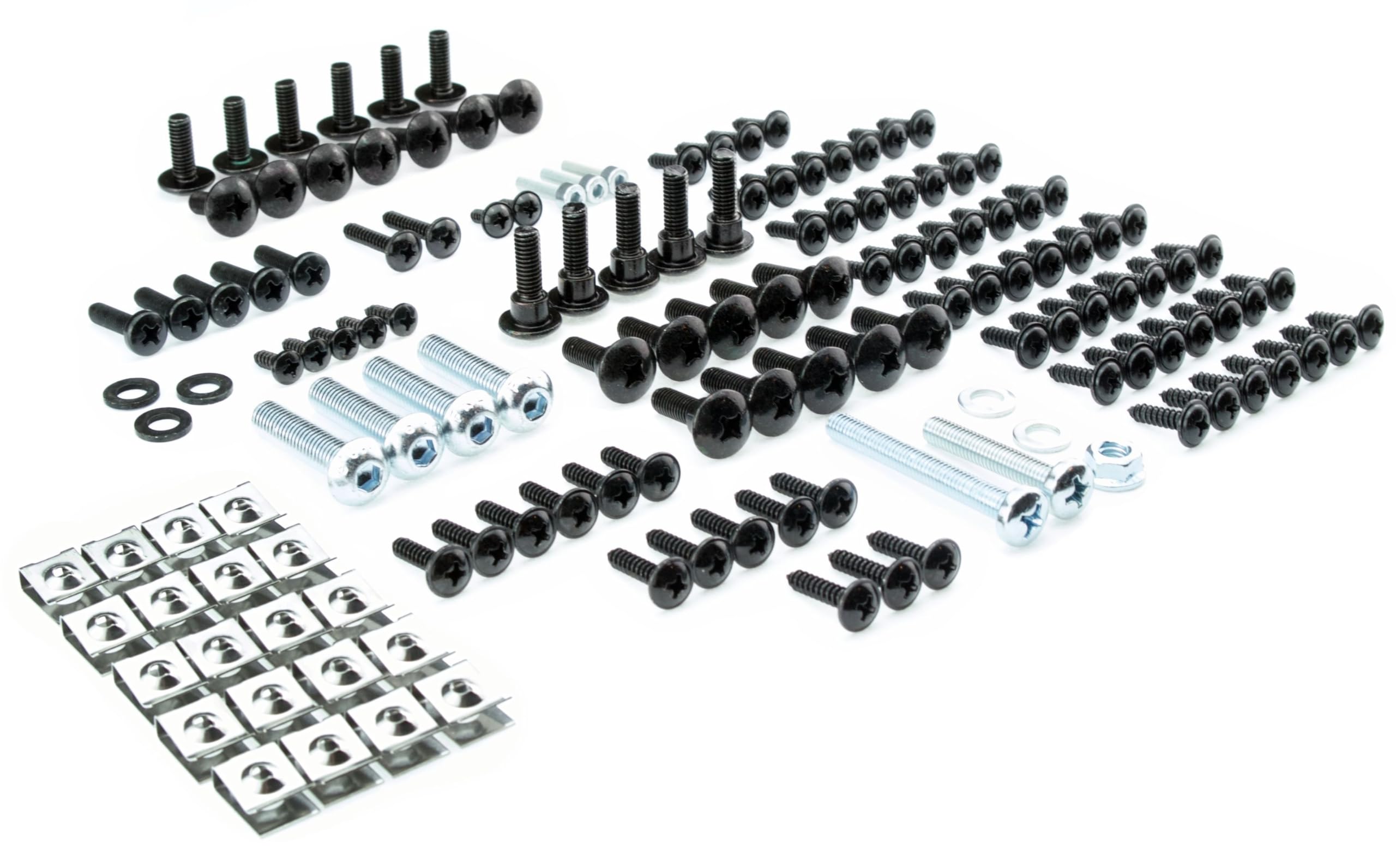 TONYSA Kit De 177 Vis Pour Carénage De Moto Boulons Universels M5 M6 Compatibles Avec Les Motos Sportives Yamaha Rouge 90863574