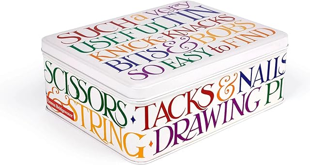 Emma Bridgewater - Rainbow Toast - Deep Rectangular Tin 195 x 154 x 75mm
