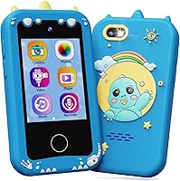 Vista 6 de KOKODI Juguetes de teléfono inteligente para niños, idea de regalo de cumpleaños, juguetes de dinosaurio para niños de 3 a 8 años, cámara de video