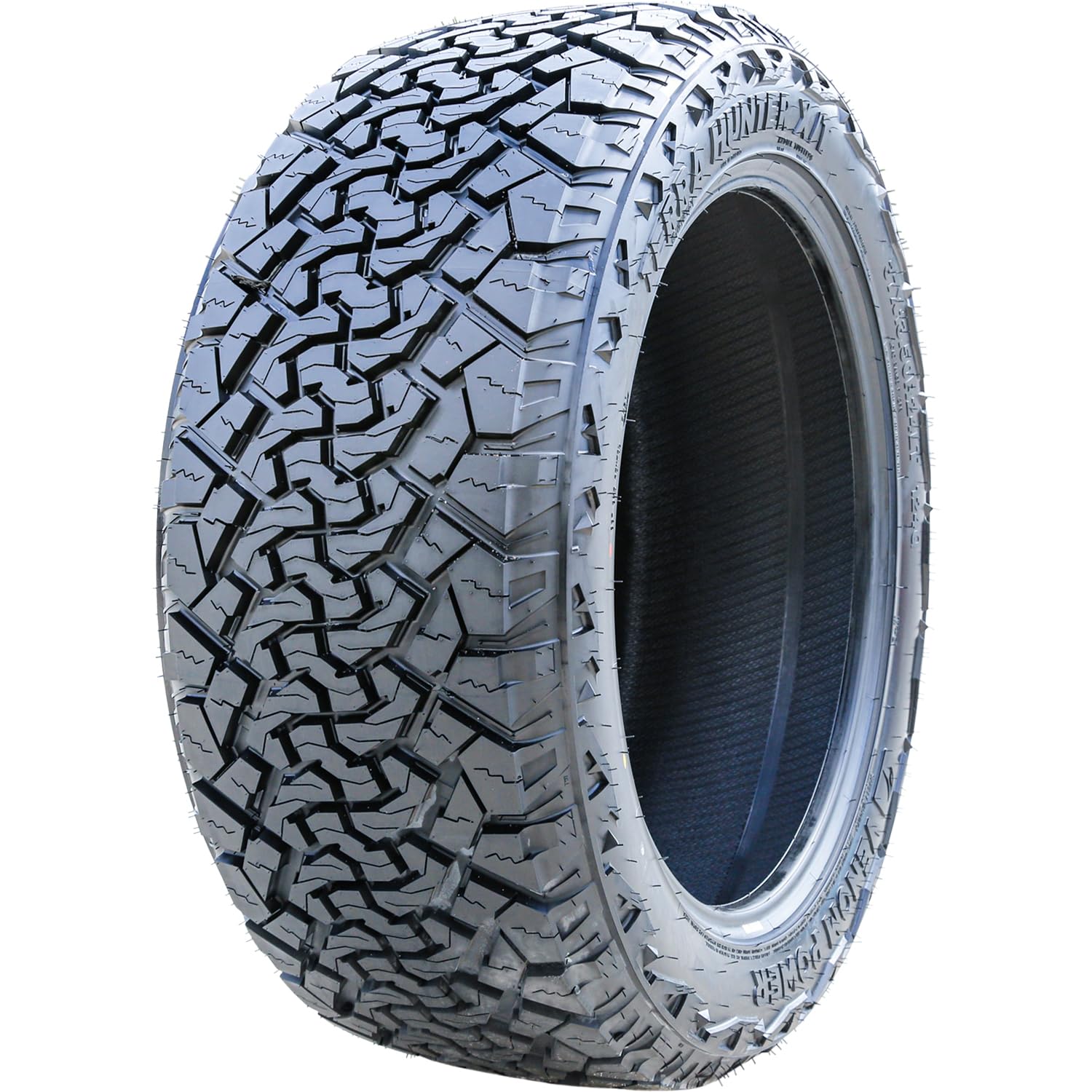 Venom Power Terra Hunter X/T XT All-Terrain Mud Light Truck Radial Tire-37X13.50R24LT 37X13.50X24 37X13.50-24 124Q Load Range F LRF 12-Ply BSW Black Side Wall