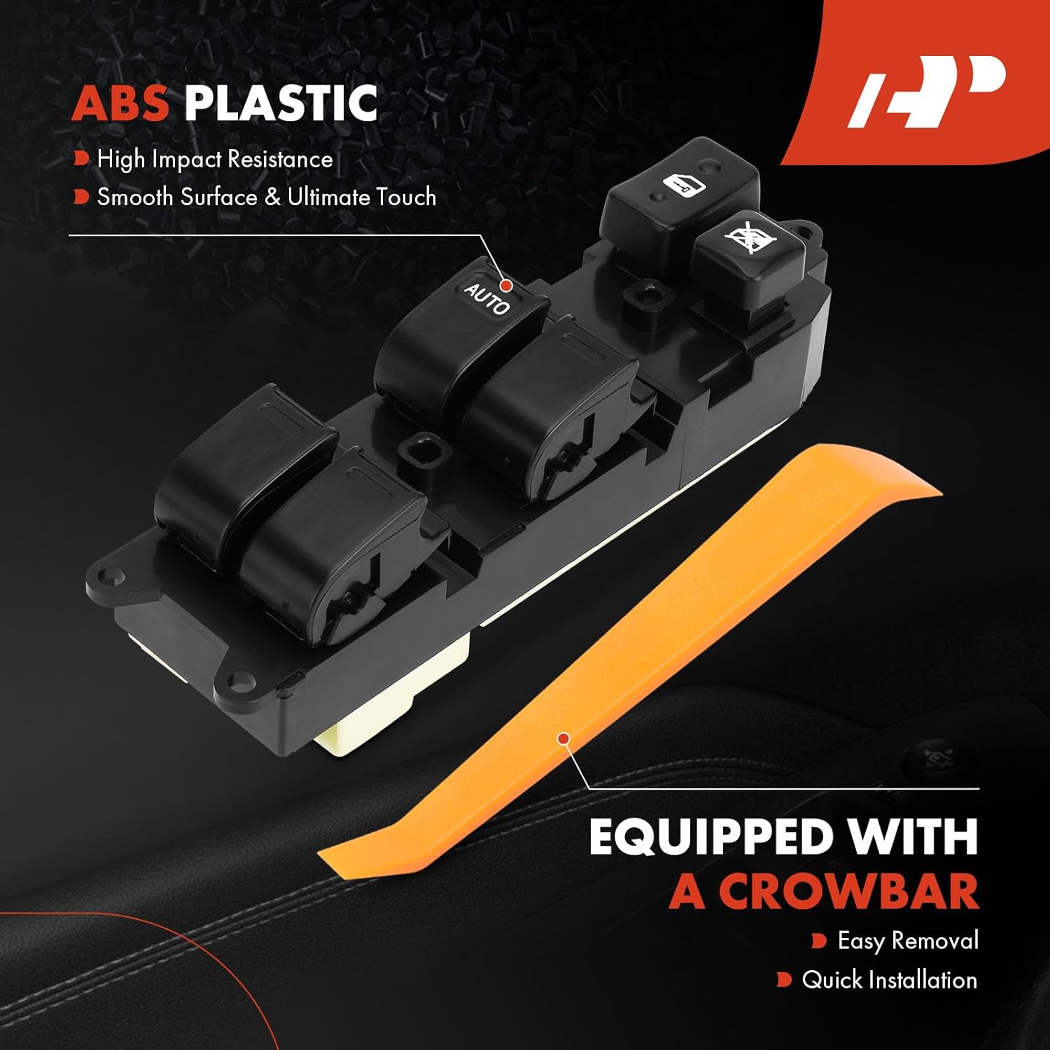 A-Premium Driver Side Master Power Window Switch Compatible with Toyota 4Runner Corolla RAV4 1996-1997, Camry 1994-1996, Tercel 1995-1997, Replace# 84820-33060