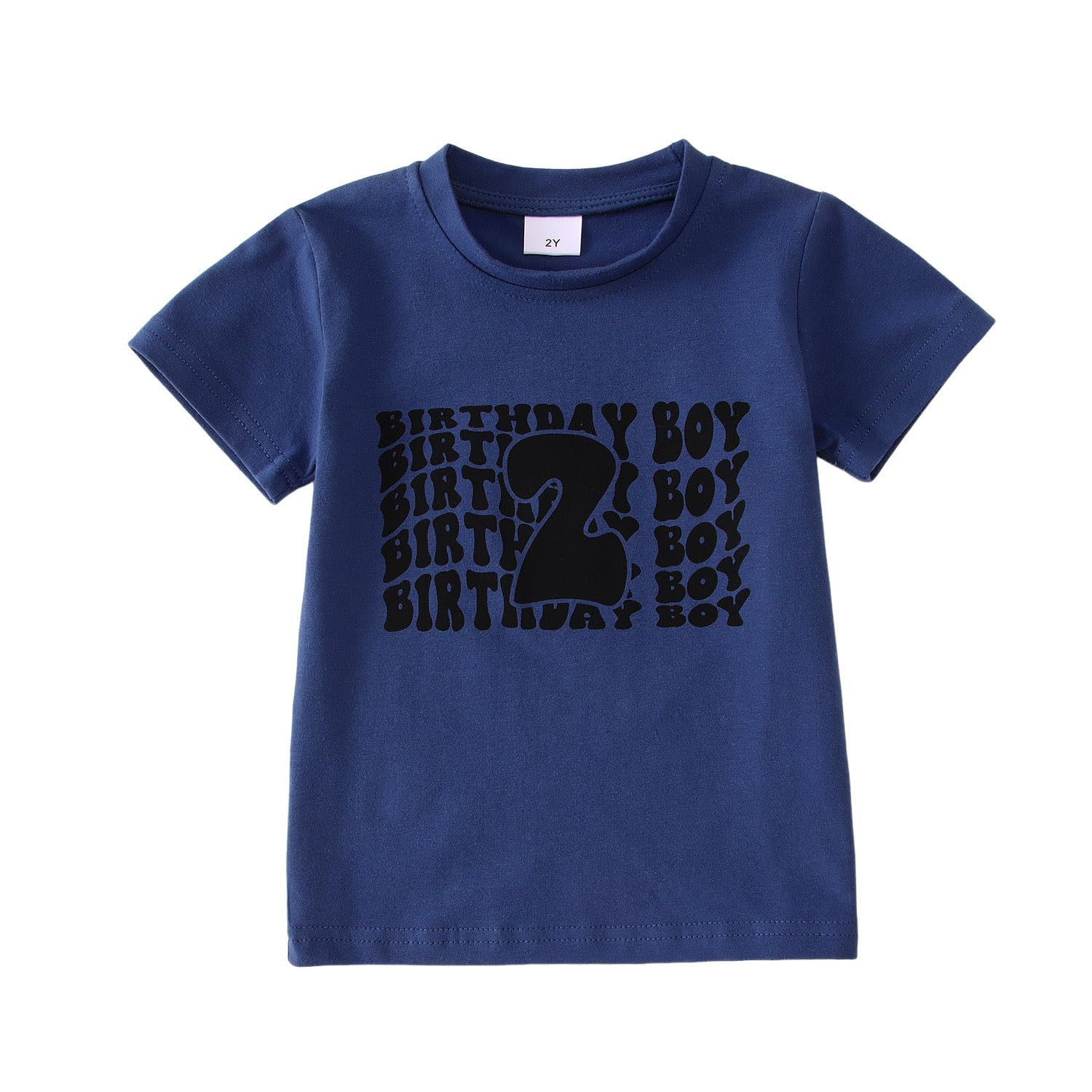 SOFEON Birthday Boy Shirt Toddler Boy 2nd 3rd 4th 5th 6th Birthday T-Shirt Kids 2-6 Years Old Birthday Gift Tees Party Top
