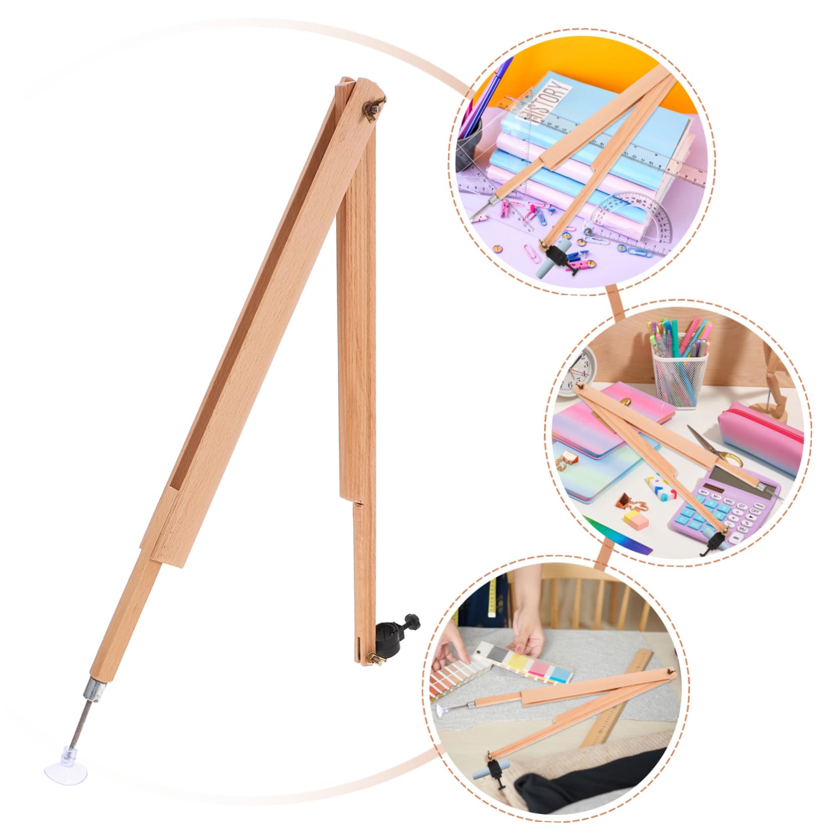 Artibetter 3pièces Compas Bois Pour Enseignement Des Mathématiques Grand Modèle Hêtre Outil De Dessin Géométrique Capacité De Traçage Jusqu à Accessoire Scolaire Et