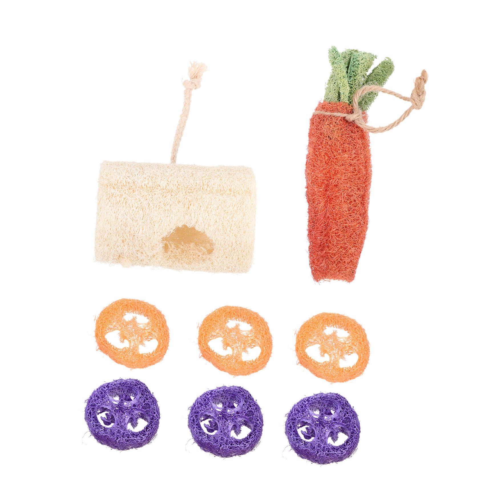 BESPORTBLE 8pièces Jouets à Mâcher pour Hamsters Décoration pour Cage De Hamster Accessoires pour Lapins Jouets pour Petits Animaux