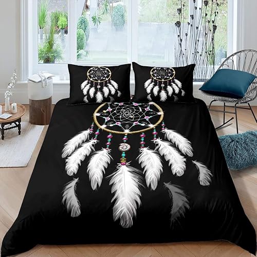 Miniatura 134 de Feelyou Juego de funda de edredón con estampado floral en 3D para niñas y niñas, elegante, con estampado floral morado, romántico, con purpurina