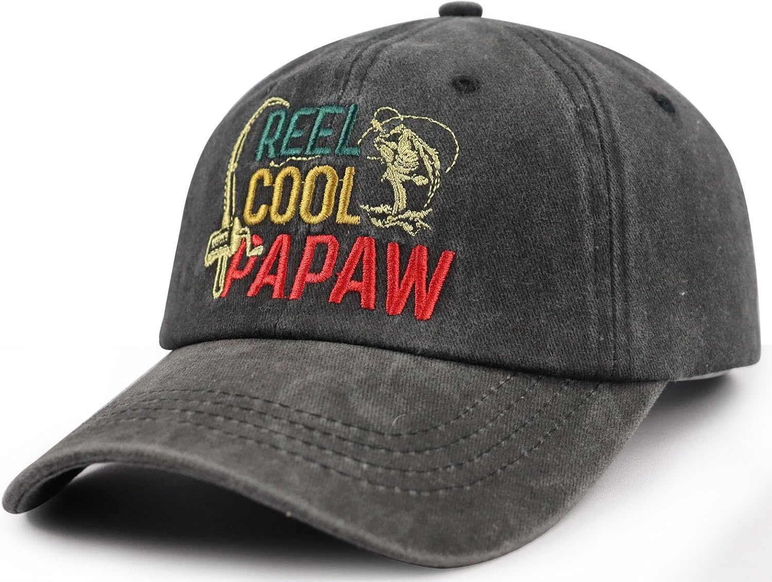 Grandpa Gifts for Men, Funny Fishing Papa Hats, Cool Papaw Baseball Cap, Fathers Day Retirement Christmas Birthday Gifts for Poppy Pawpaw Grandfather - Image 2