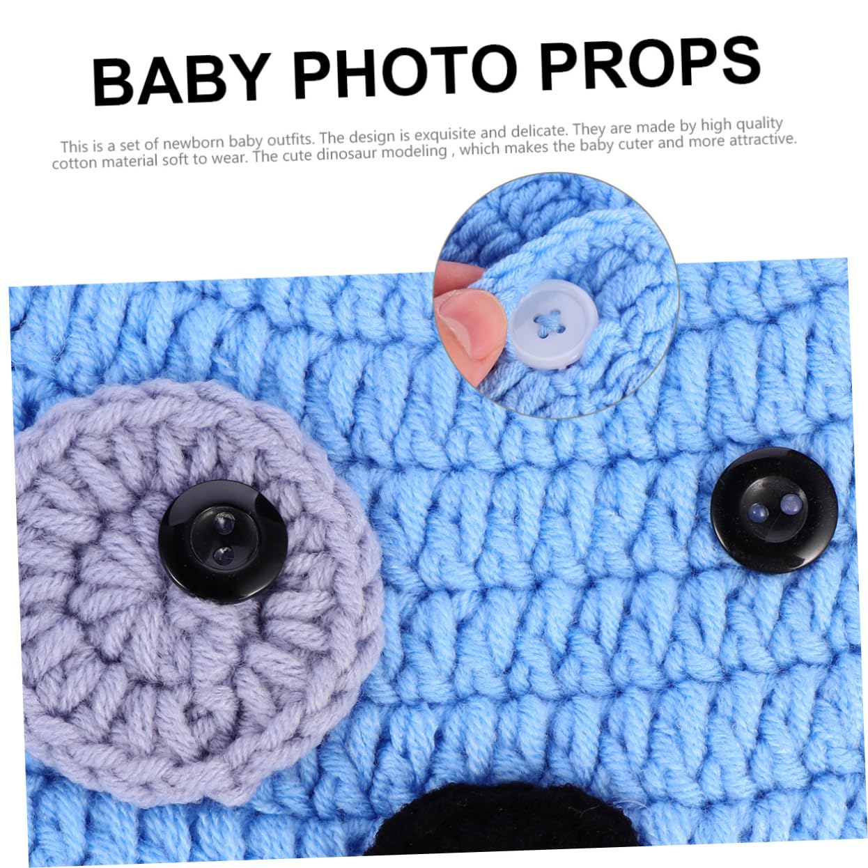 Didiseaon Ropa De De Perrito Para Bebés De Conjunto De Fotografía Sombrero Pantalones Cortos Azul