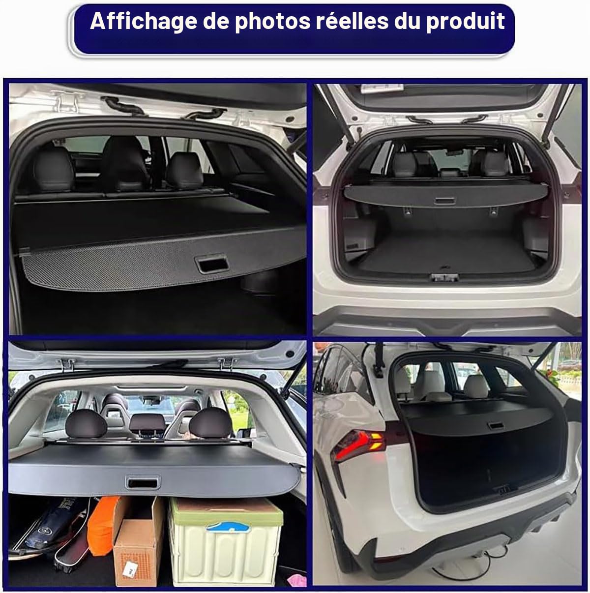 Voiture Étagère Arrière Rétractable de Coffre pour B.e.n.z GLK X204 220 200 350 2010-2015, Auto Cargo Cache Bagages Housse Colis Accessoire