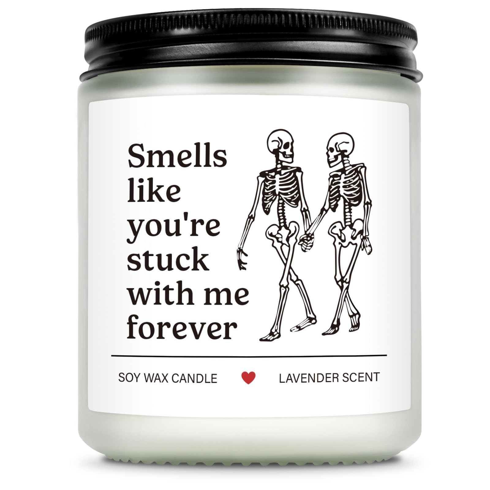 AceThrills Wife Gifts for Wife Birthday Gift Ideas, Girlfriend Birthday Gifts for Girlfriend, Anniversary Candle Gift for Women - 7 Oz Lavender Scented Candles (Stuck with Me Forever)