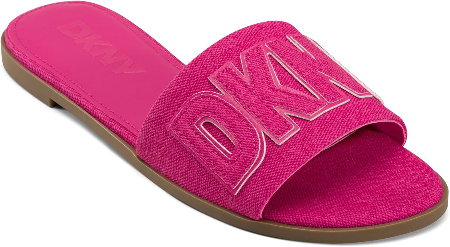 DKNY Women's Willow Flat Slide Sandal with Logo, Shocking Pink, 10 : Buy  Online at Best Price in KSA - Souq is now Amazon.sa: Fashion
