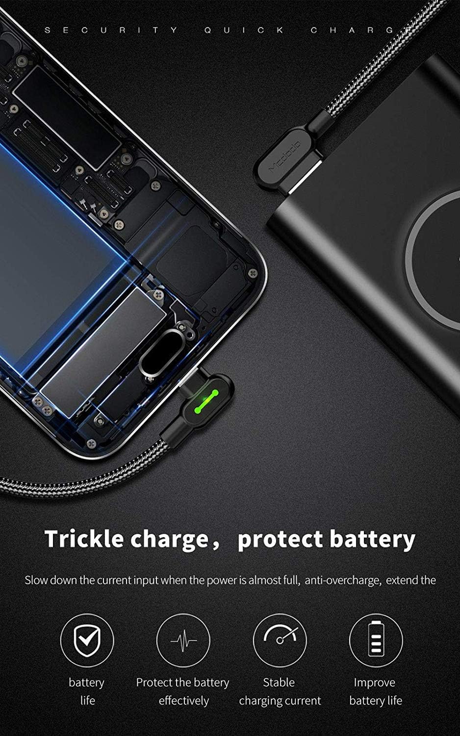 Free Shipping Offer Type C USB 90 Degree Right Angle Elbow Design Game LED Strong Nylon Braided Sync Charge USB Data 6FT Cable Compatible Samsung Galaxy S20 S10 S9 S8 Plus Note 10 Google Pixel and More (3 Pack,6FT)