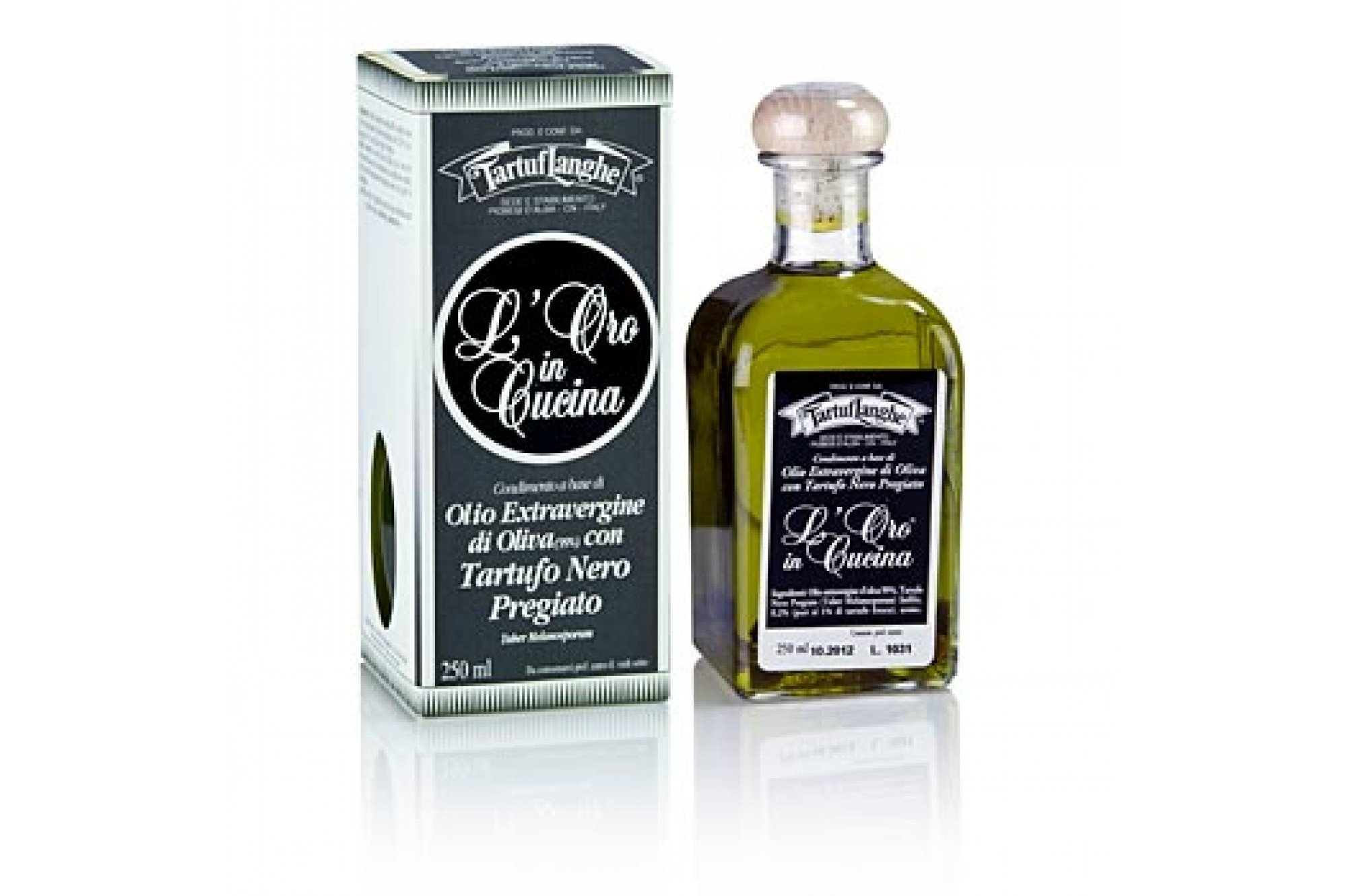 L´Oro Olivenöl Extra Vergine mit Wintertrüffel & Aroma (Trüffelöl), Tartuflanghe, 250 ml