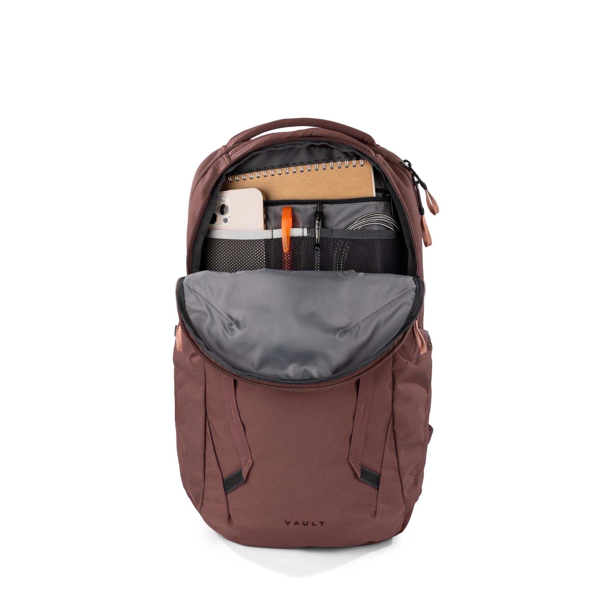 The North Face Vault Everyday - Mochila para laptop para mujer, sin PFAS, morado Marrón/arcilla rosa, talla única