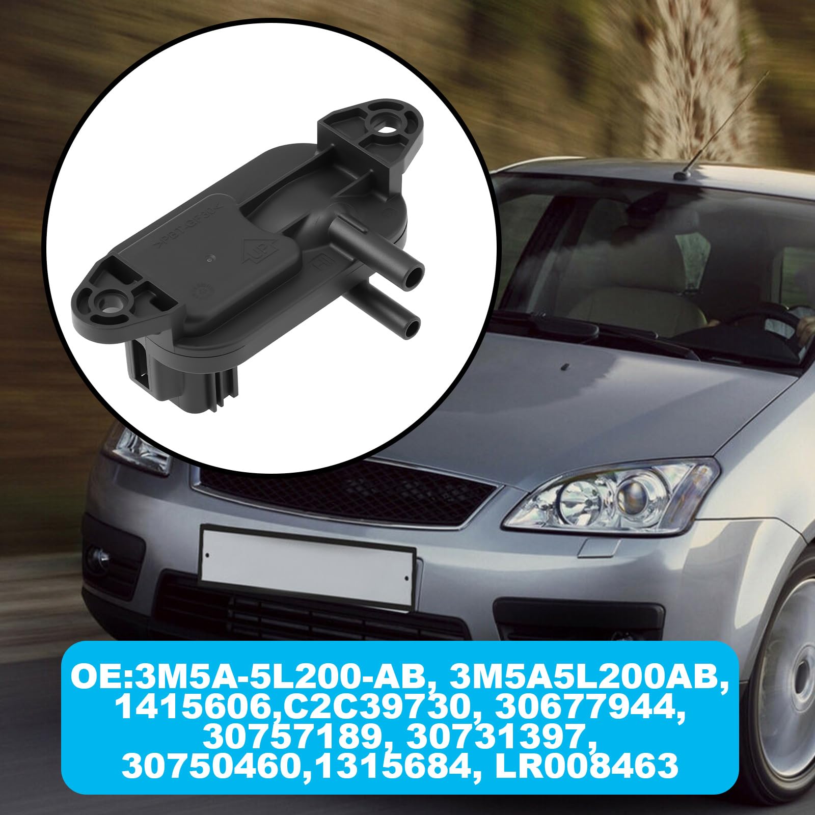 Sensore Di Pressione Di Scarico DPF 3M5A-5L200-AB Compatibile Con Ford C-Max 2007-2010 Focus 2006-2010