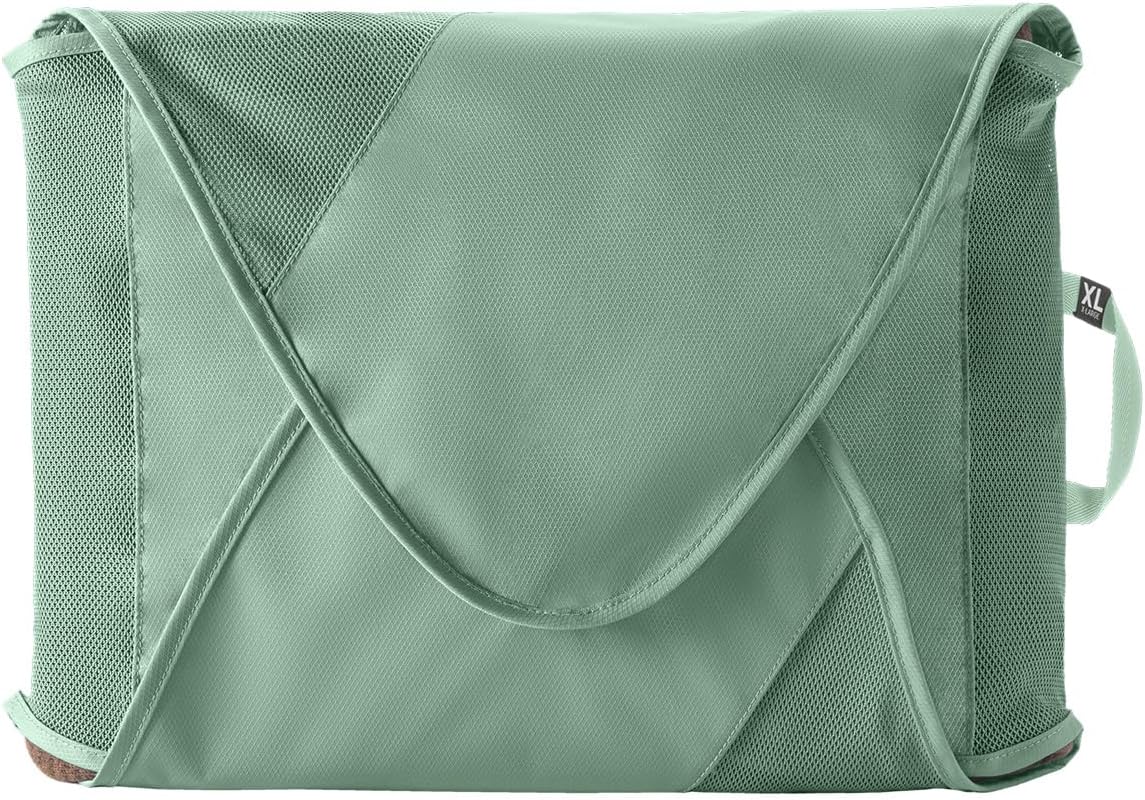 Eagle Creek Pack-It Reveal Garment Folder - Travel Garment Bag with Compression Wings to Maximize Luggage Space - Convenient Top Handle - Quick Drying Material - Mandarin - X Large