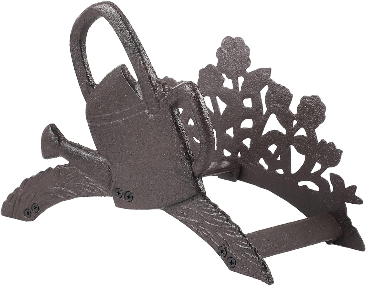 Heavy Duty Cast Iron Garden Hose Hanger Wall Hook Storage Organizer for Outdoor Use Durable and Rustproof with Classic Minimalist Design