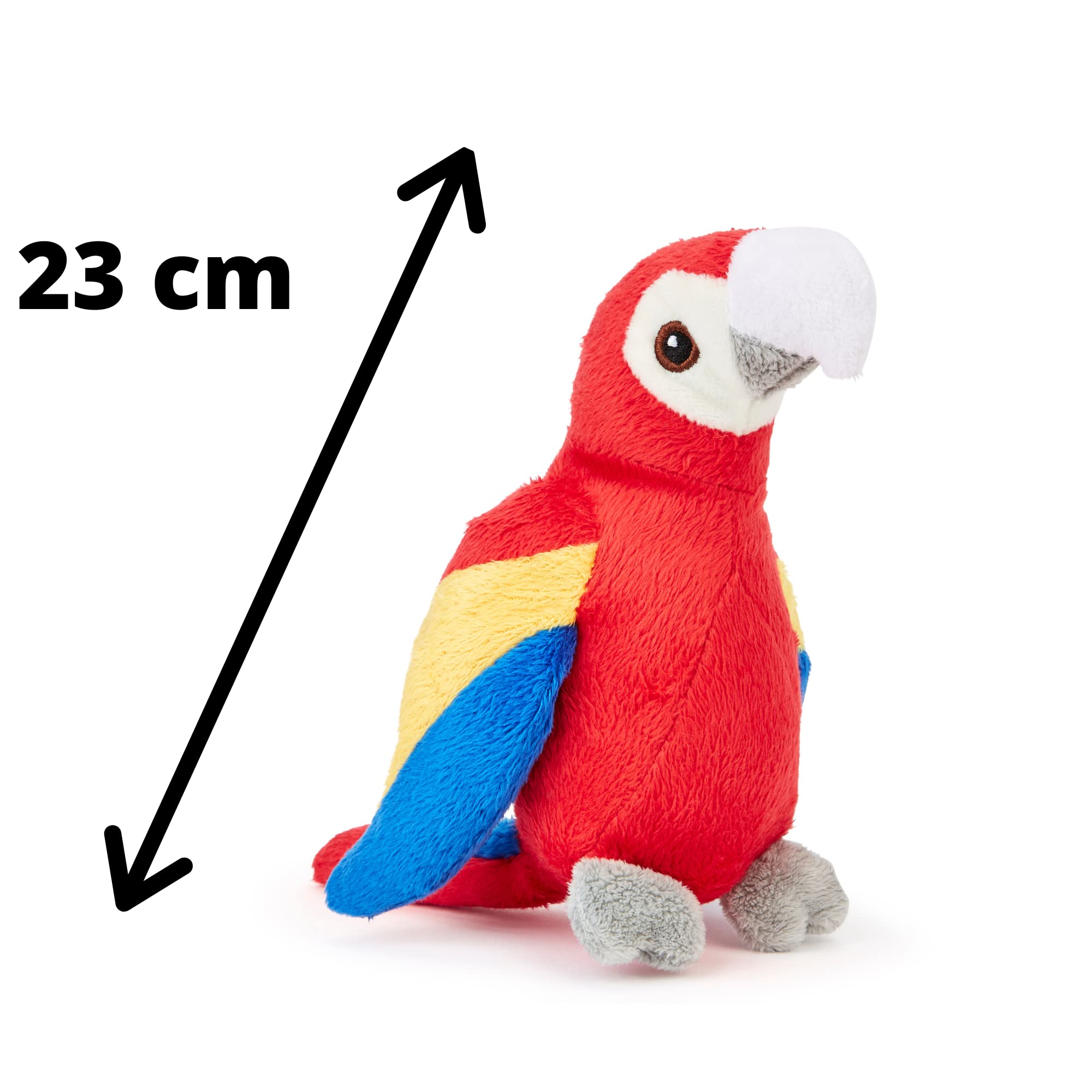 Zappi Co Peluches de Peluche 100% reciclados - Juguetes de Tela Suaves y acogedores, compañeros niños y recién Nacidos (13-15cm) (Loro) — view 5