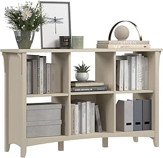 Bush Home Salinas 6 Cube Organizer in Antique White, Office Storage Solu...