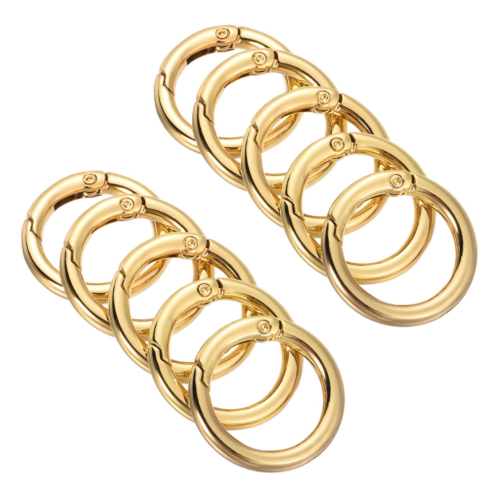 10Pcs Gold Spring O Rings - 1 Inch Keychain Clips, Snap Hooks For Bag, Purse, Keys & DIY Crafts - View #10
