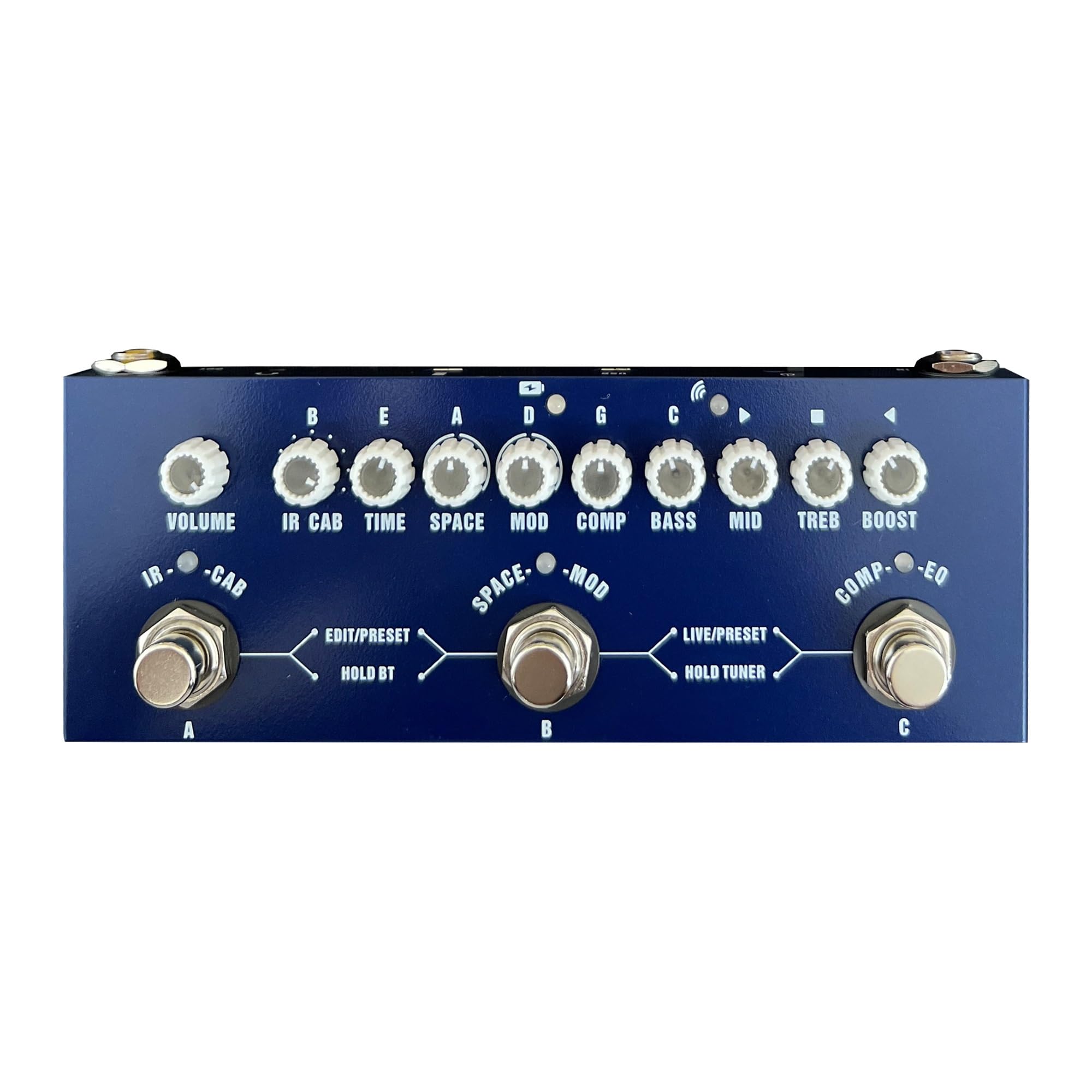 Gitarreneffekte Wiederaufladbares Multi-Effektpedal Für Die Aufnahme Von E-Bassgitarren, Audio-Interface-Funktionspedal