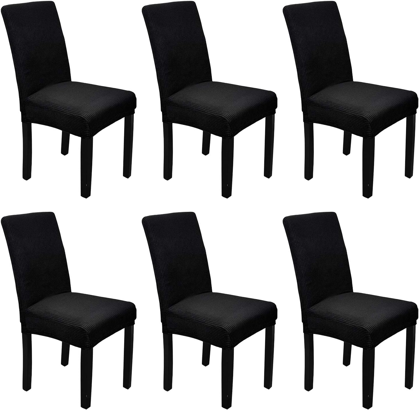 WedDecor Velvet Dinning Chair Cover Stretch Modern Seat Cover Elastic Removable Washable Spandex Chair Protectors Slipcover for Kitchen Wedding