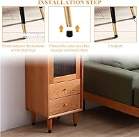 Vista 5 de 48 tapas plegables para patas de silla, tapas de mesa de PVC de 5/8 pulgadas, fundas redondas para patas de silla, protectores de suelo y tapas