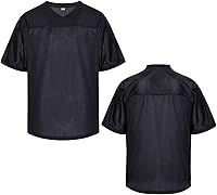 QTWWINC Blank Football Jersey - 90s Hip Hop Retro Mesh Practice Shirt, Unisex Dry-Fit Soccer Tee for Sports & Customization